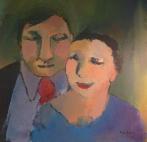 Couple - Acrylique sur toile 2013 - 0,60mx0,60m