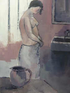 2015 - Acrylique sur Toile - 50x70cm - Femme à sa Toilette